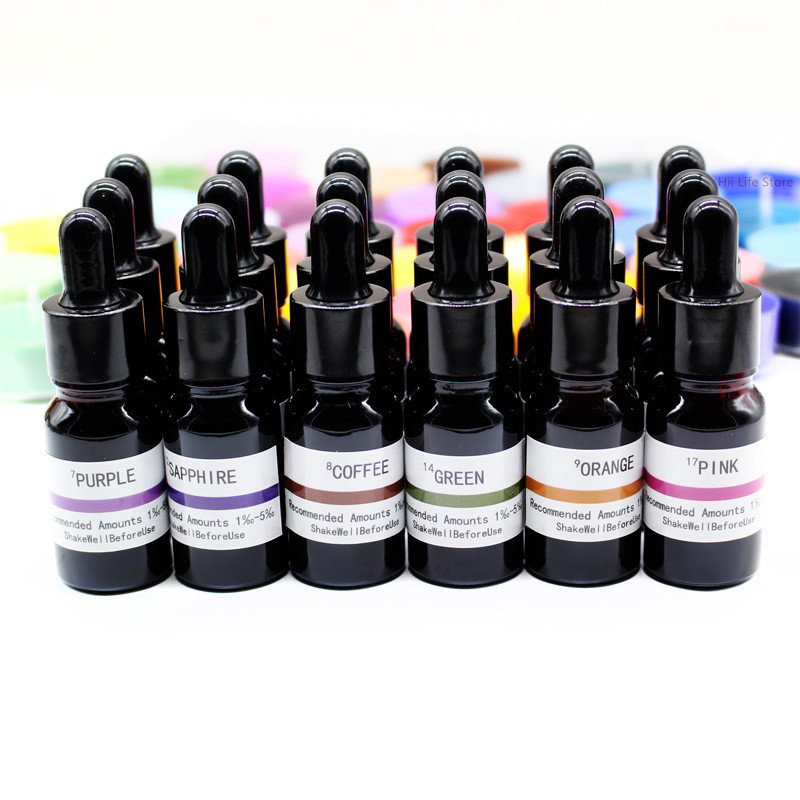 Resin Dye Opaque - 10ml液体キャンドル染料高濃度カラー顔料DIY着色料（大豆ワックス、蜜蝋、石鹸、エポキシ樹脂用）