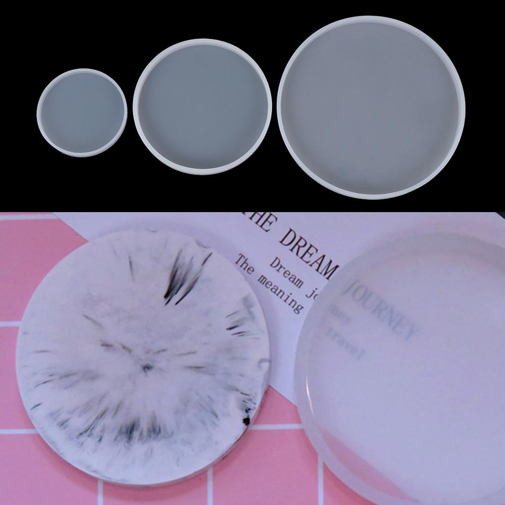 Resin Art Coasters - 粘土ツールシリコン流体アートカップマッドラウンドエポキシ樹脂鋳造金型コースター金型ジュエリー作成金型