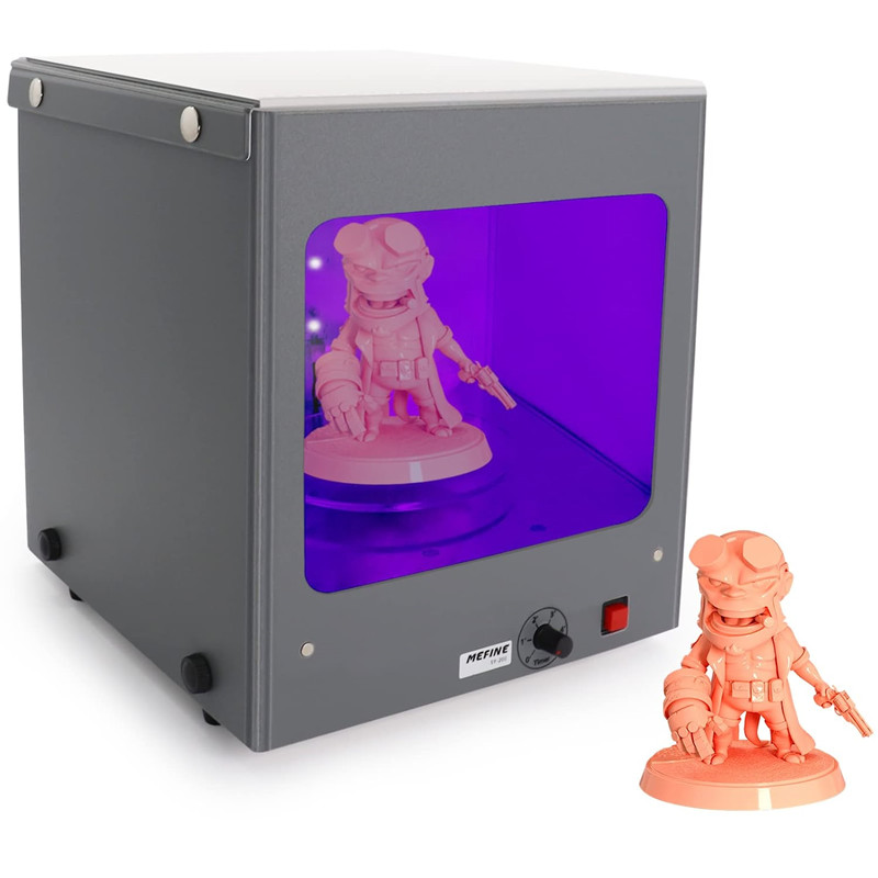 Resin Art Machine - UVレジンライトボックス,電気360 ° ターンテーブル付き3Dプリンターモデル,調整可能なタイマー,インテリジェント保護