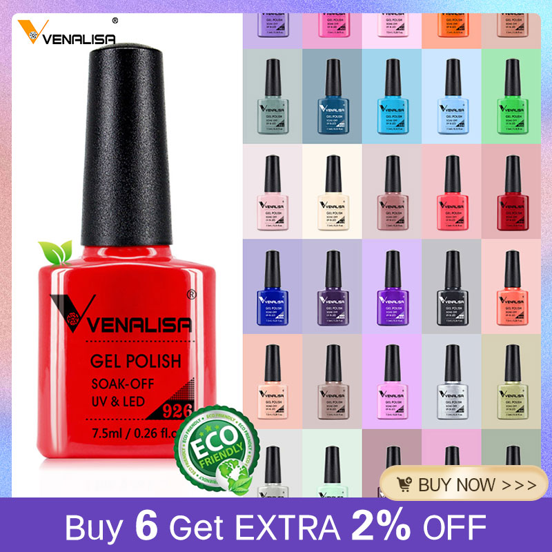 Resin Art Varnish - Venalisa 7.5 ミリリットルネイルジェルポリッシュ 60 色グリッターカラーマニキュア用ネイルアートマニキュアトップコートソークオフエナメル UV