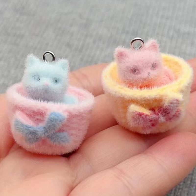 4個入り3Dぬいぐるみ樹脂製猫ペンダント、DIYジュエリー製 - Resin Art Kits For Adults のレビューと価格