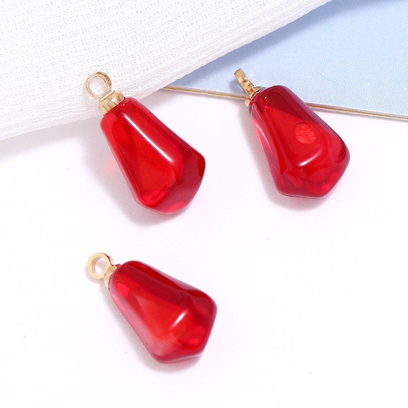 10 個ザクロ種子樹脂ペンダントフルーツチャーム DIY イ - Resin Art Engagement のレビューと価格