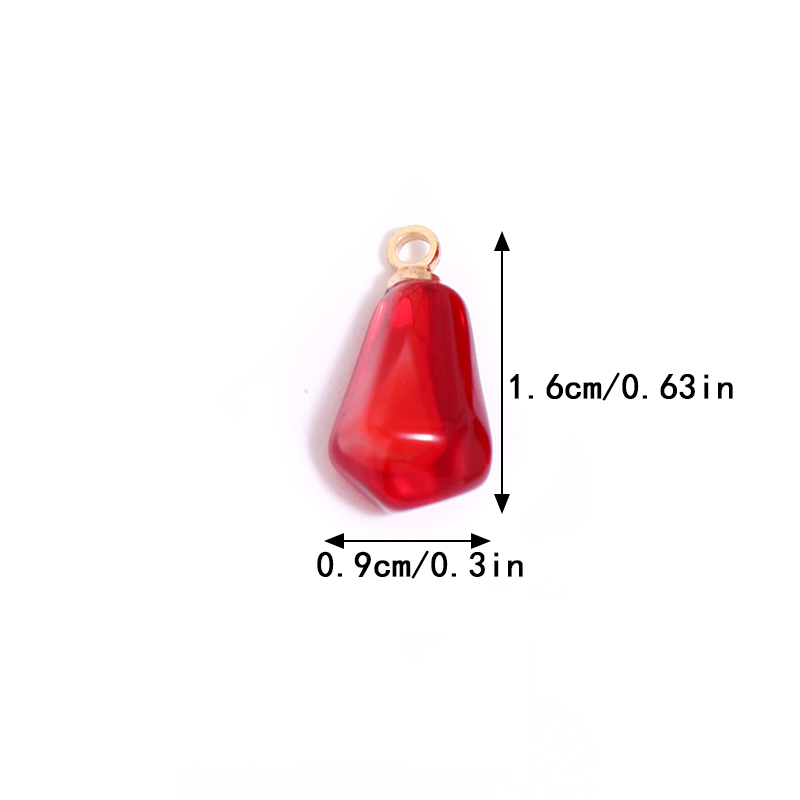10 個ザクロ種子樹脂ペンダントフルーツチャーム DIY イ - Resin Art Engagement のレビューと価格
