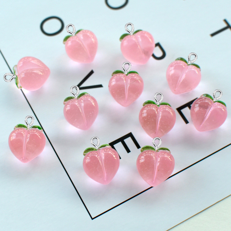 10 個新しい透明ピーチフラット樹脂チャームペンダントジュエ - Resin Art Kits For Adults のレビューと価格