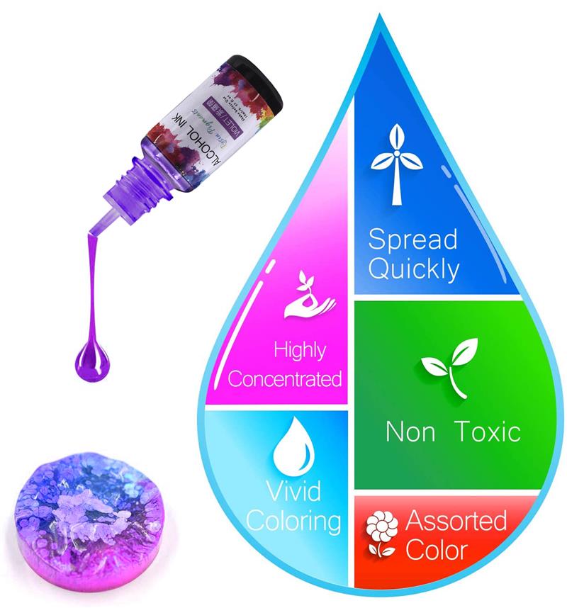 エポキシ樹脂,24色/バッチ,10ml,アート,液体,注入, - Resin Dye Opaque のレビューと価格