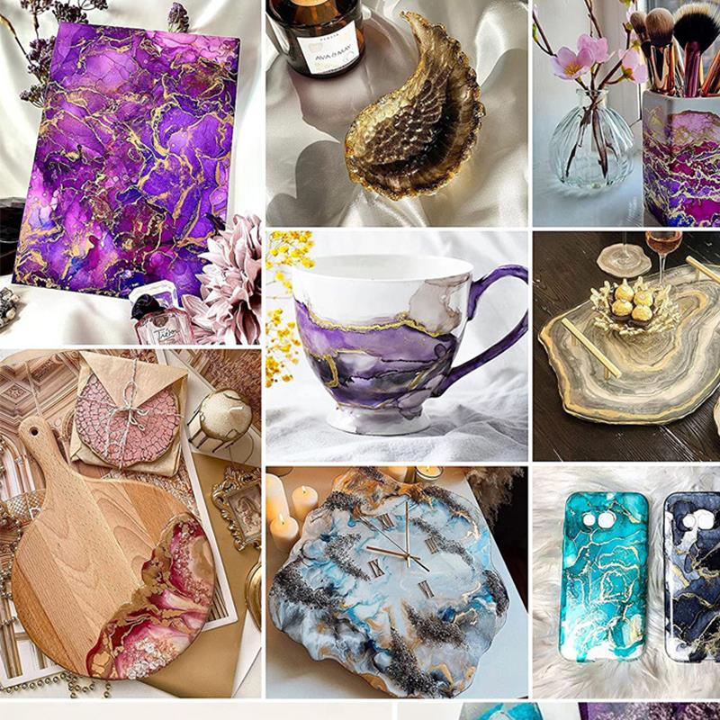 1 セット樹脂顔料キットアートインクアルコール液体着色剤染料 - Resin Dye Opaque のレビューと価格