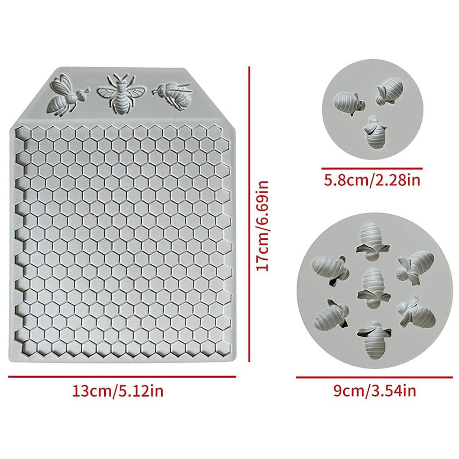 DIYデザートデコレーション用のハニカムシリコン型、メタブル - Silicone Mold Ocean のレビューと価格
