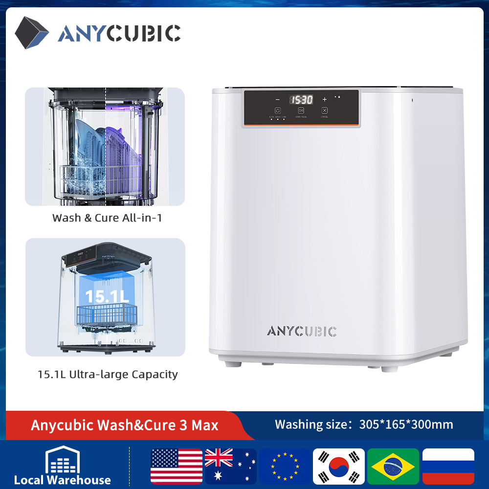 ANYCUBIC Wash & Cure 3/3 Plus/ - Resin Art Machine のレビューと価格