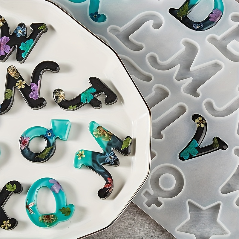 樹脂鋳造型 Aスタイルミラー 26文字英語アルファベット＋6 - Resin Art Kit With Molds のレビューと価格