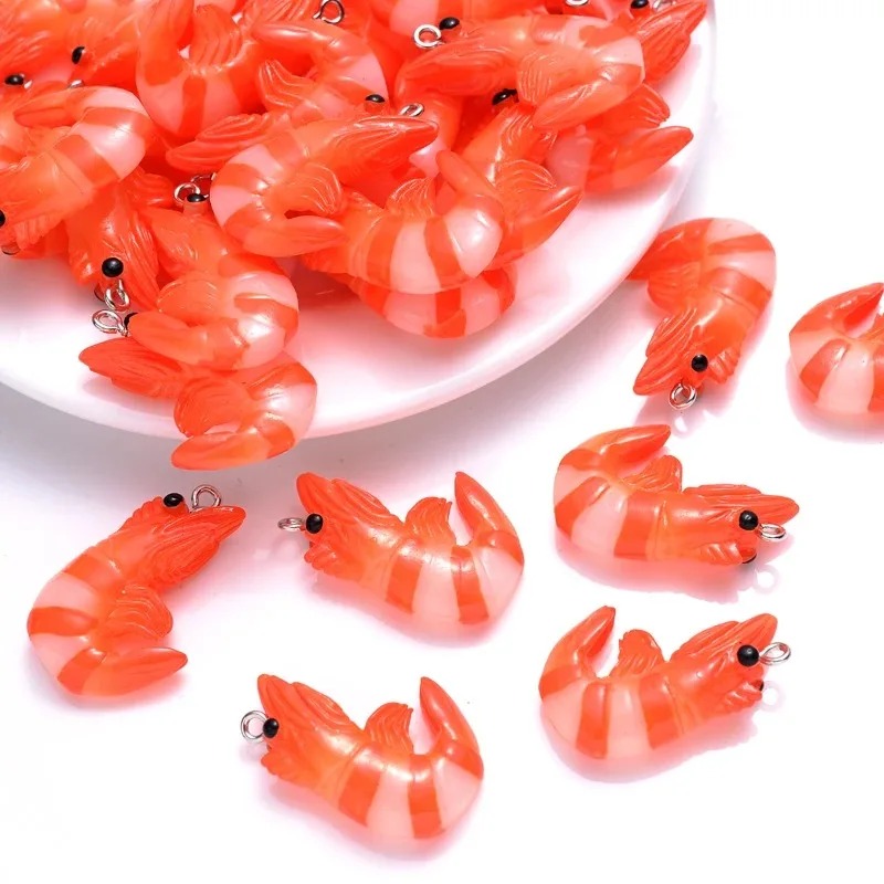 10 個アクリル樹脂漫画シーフードチャーム 3D 模擬ロブス - Resin Art Kits For Adults のレビューと価格