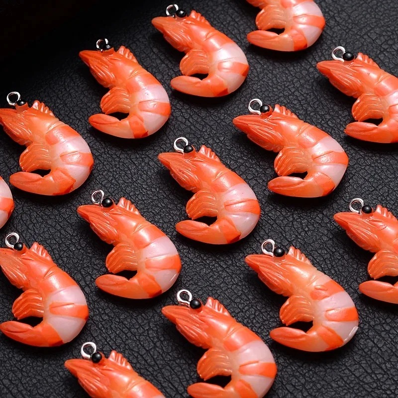 10 個アクリル樹脂漫画シーフードチャーム 3D 模擬ロブス - Resin Art Kits For Adults のレビューと価格