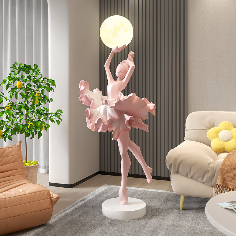 ガールアートオーナメント イタリア製抽象彫刻フロアランプ バ - Resin Art On Floor のレビューと価格