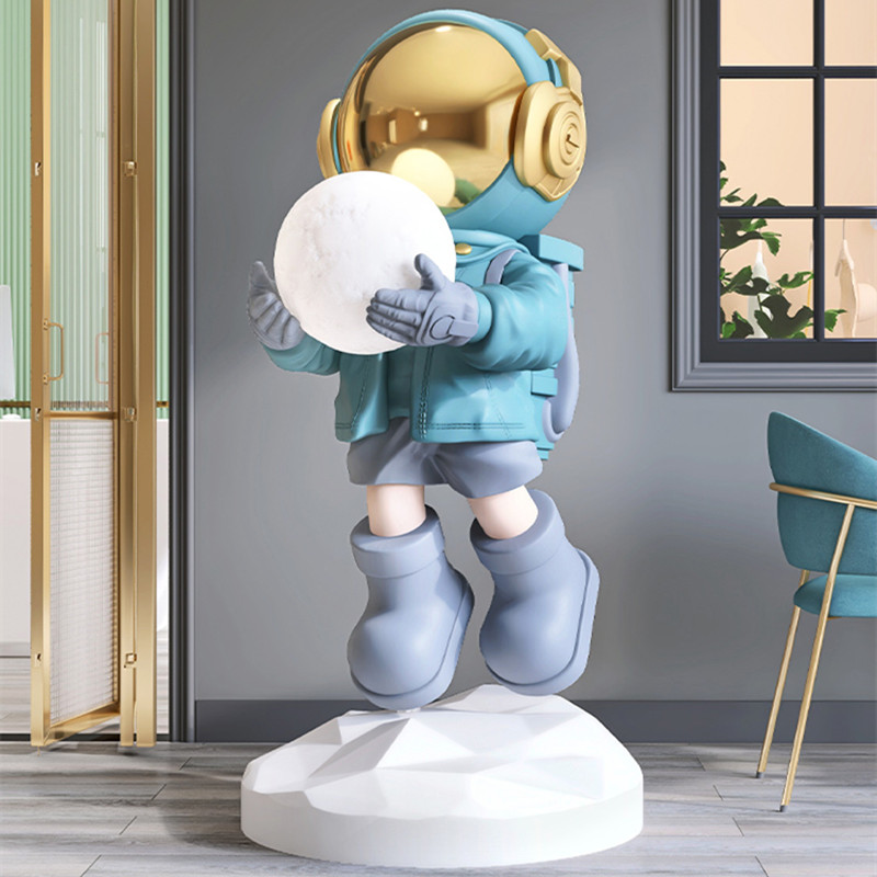 樹脂製フロアランプ,宇宙飛行士の像,クリエイティブなフロアラ - Resin Art On Floor のレビューと価格