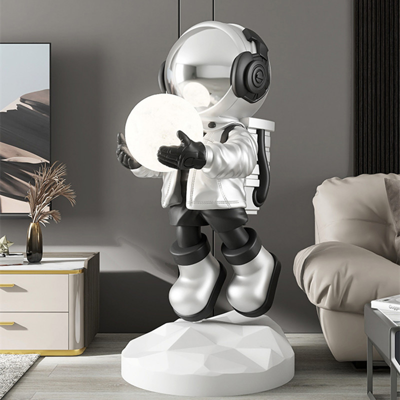 樹脂製フロアランプ,宇宙飛行士の像,クリエイティブなフロアラ - Resin Art On Floor のレビューと価格