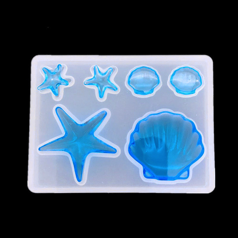 DIY 海洋テーマクリスタルエポキシ樹脂シェルジュエリーペン - Silicone Mold Ocean のレビューと価格