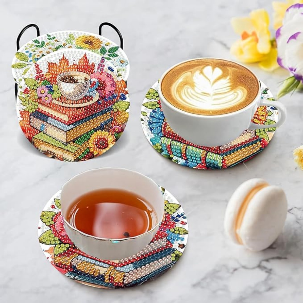 8個入り/DIYダイヤモンドアートペインティングコースター（ - Resin Art Coasters のレビューと価格