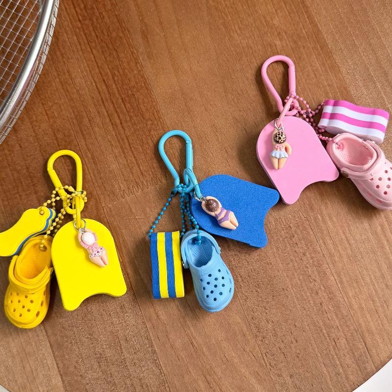 新しいキュートな夏のビーチをテーマにしたキーホルダー。ミニク - Resin Art Beach Theme のレビューと価格