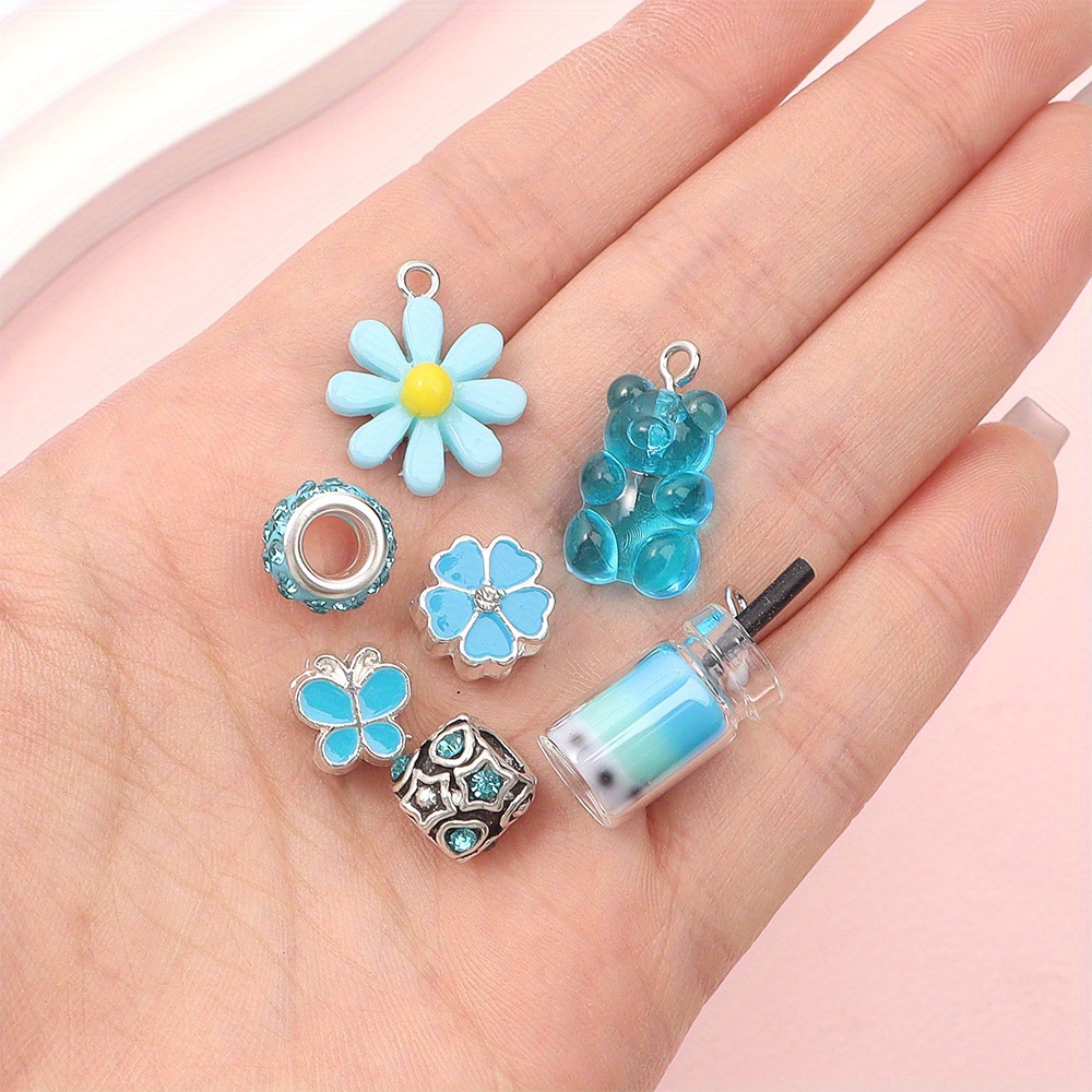 62個の混合色ヨーロッパの大きな穴ビーズジュエリー作成キット - Resin Art Beach Theme のレビューと価格