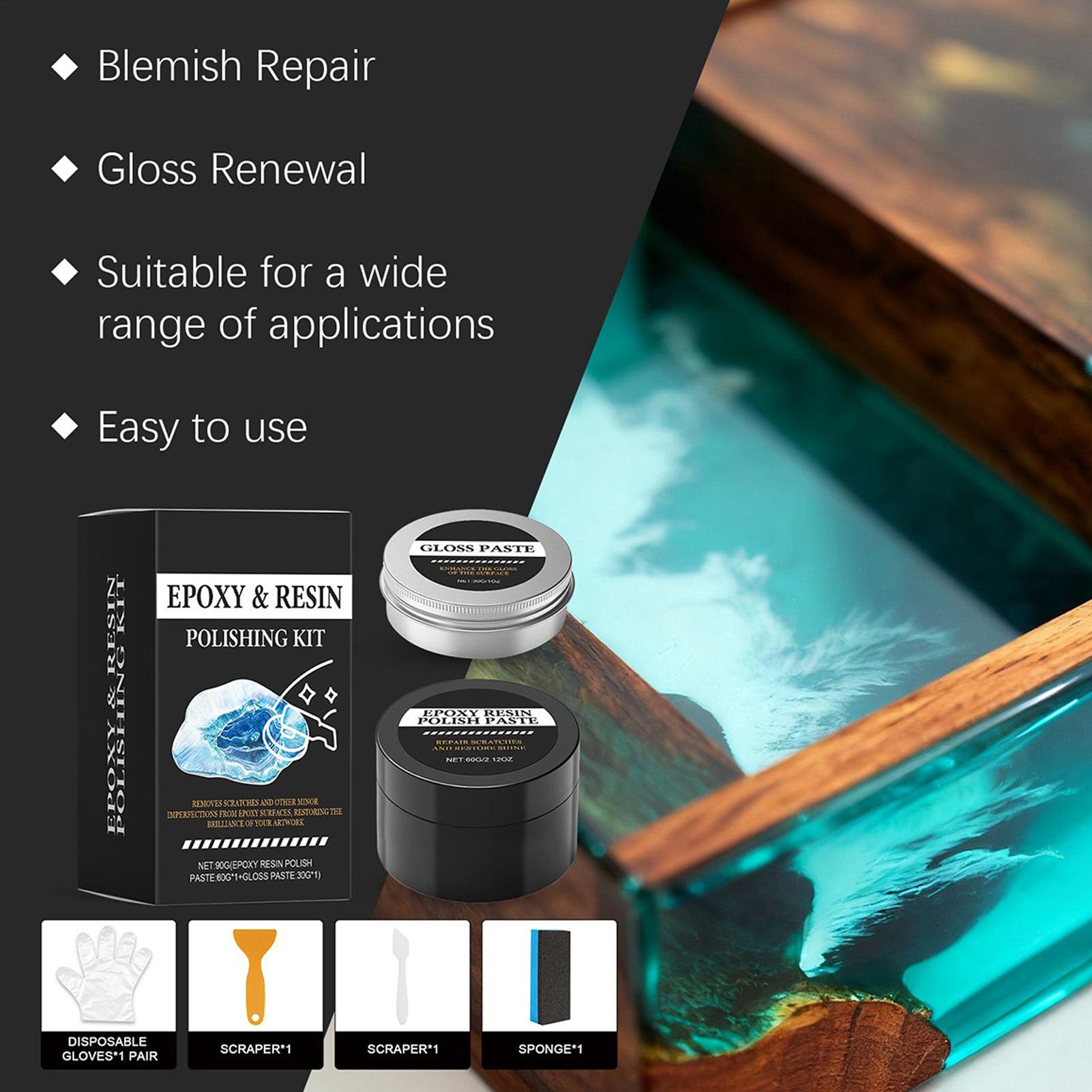 エポキシ樹脂研磨キット - 光沢を回復するクリーミーな傷除去 - Resin Art For Beginners のレビューと価格