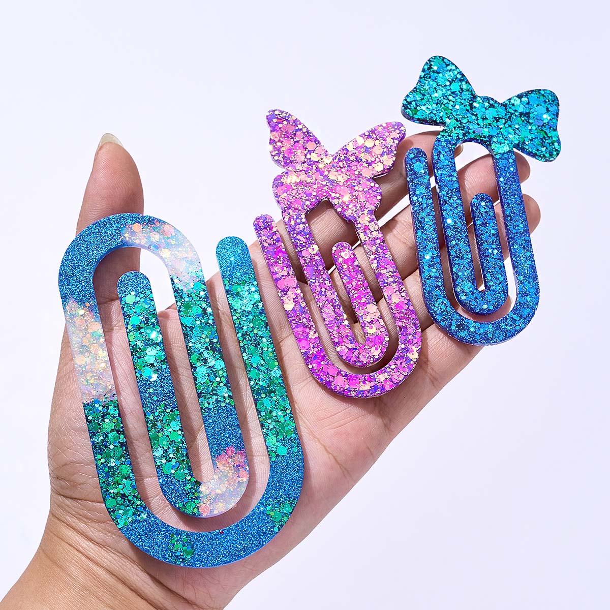 クリスタルエポキシ樹脂モールド DIY ペーパークリップホル - Resin Art Kit With Molds のレビューと価格