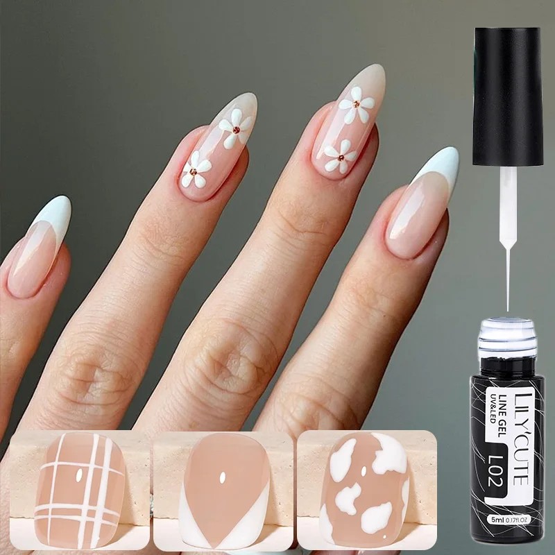LILYCUTE 5 ミリリットル白黒ライナージェルマニキュ - Resin Art Varnish のレビューと価格