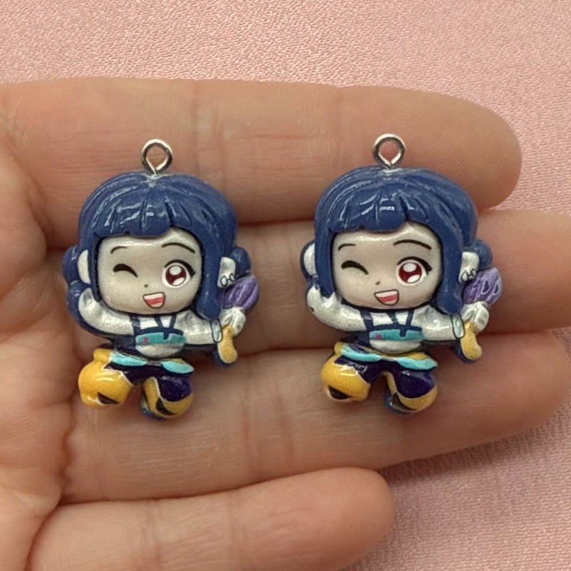 10個入り樹脂製漫画ペンダント、DIYジュエリー製作イヤリン - Resin Art Kits For Adults のレビューと価格