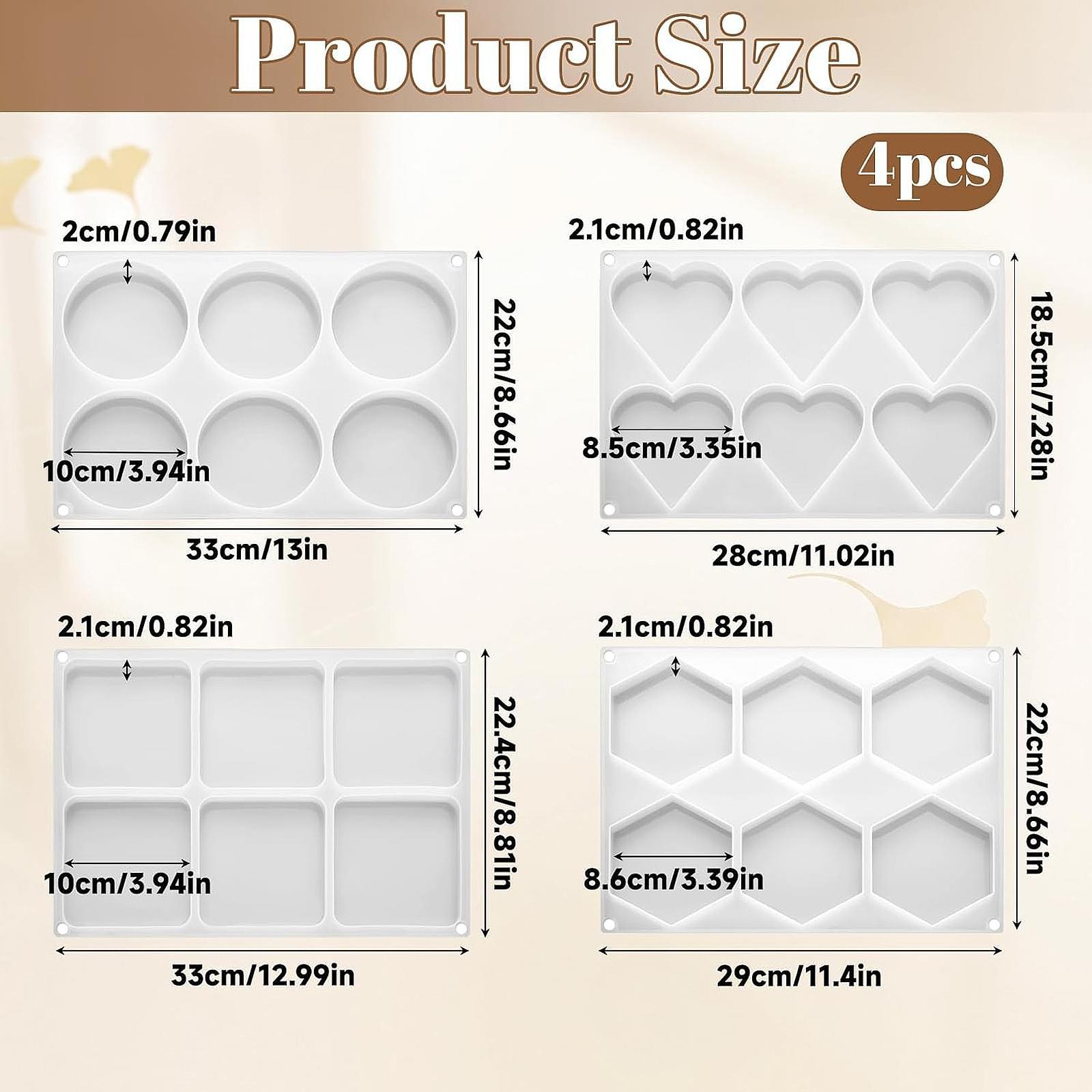 4個入り 深型レジンコースターモールド レジンエポキシDIY - Resin Art Coasters のレビューと価格