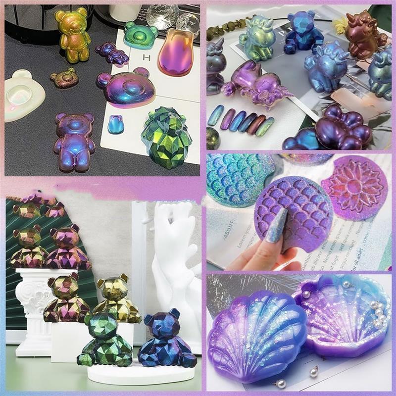 魔法の色あせた真珠のパウダー,カメレオン,レジン,エポキシ, - Resin Dye Opaque のレビューと価格