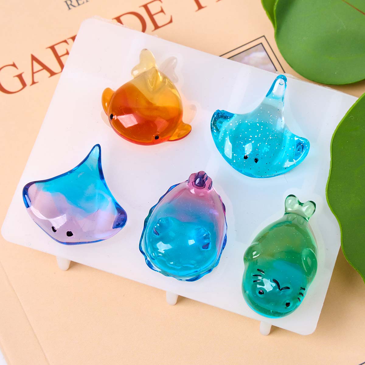 3Dヒーリング可愛いマンタ鯨シリコンモールドDIYキーホルダ - Silicone Mold Ocean のレビューと価格