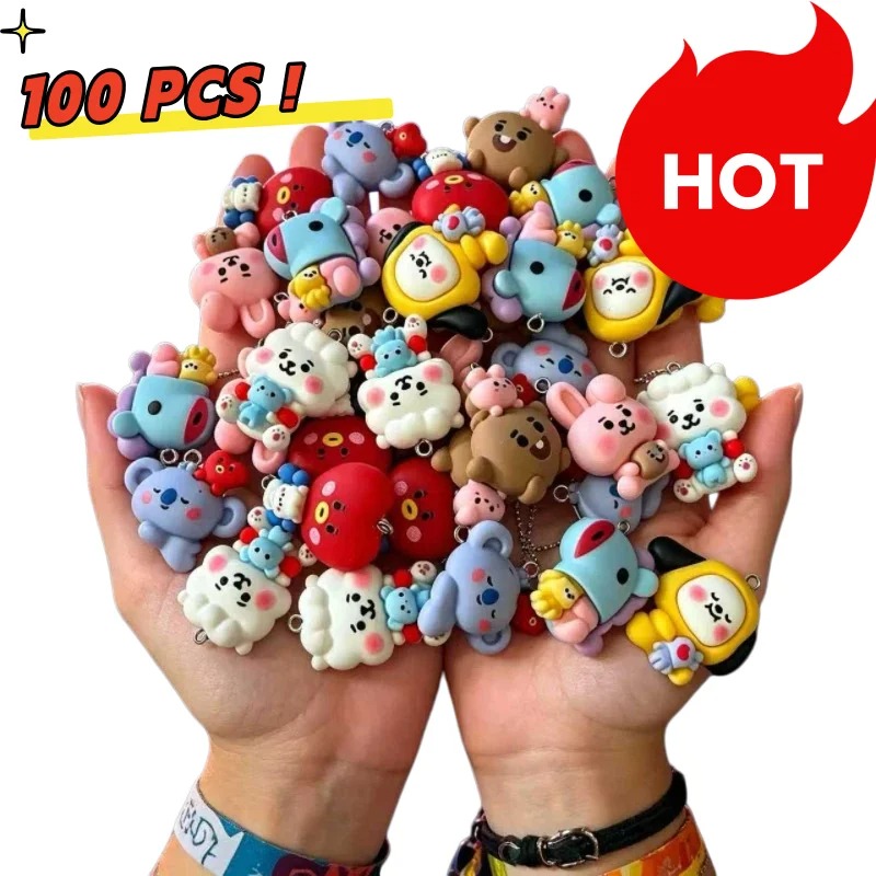 7 個 BT21 樹脂漫画チャーム DIY アクセサリークラ - Resin Art Kits For Adults のレビューと価格