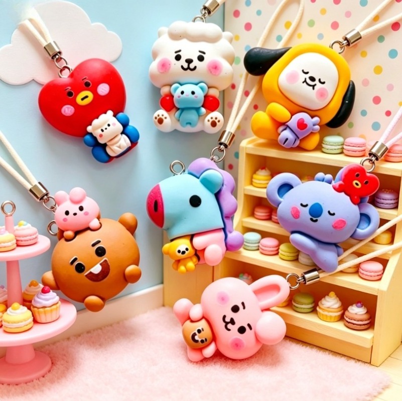 7 個 BT21 樹脂漫画チャーム DIY アクセサリークラ - Resin Art Kits For Adults のレビューと価格