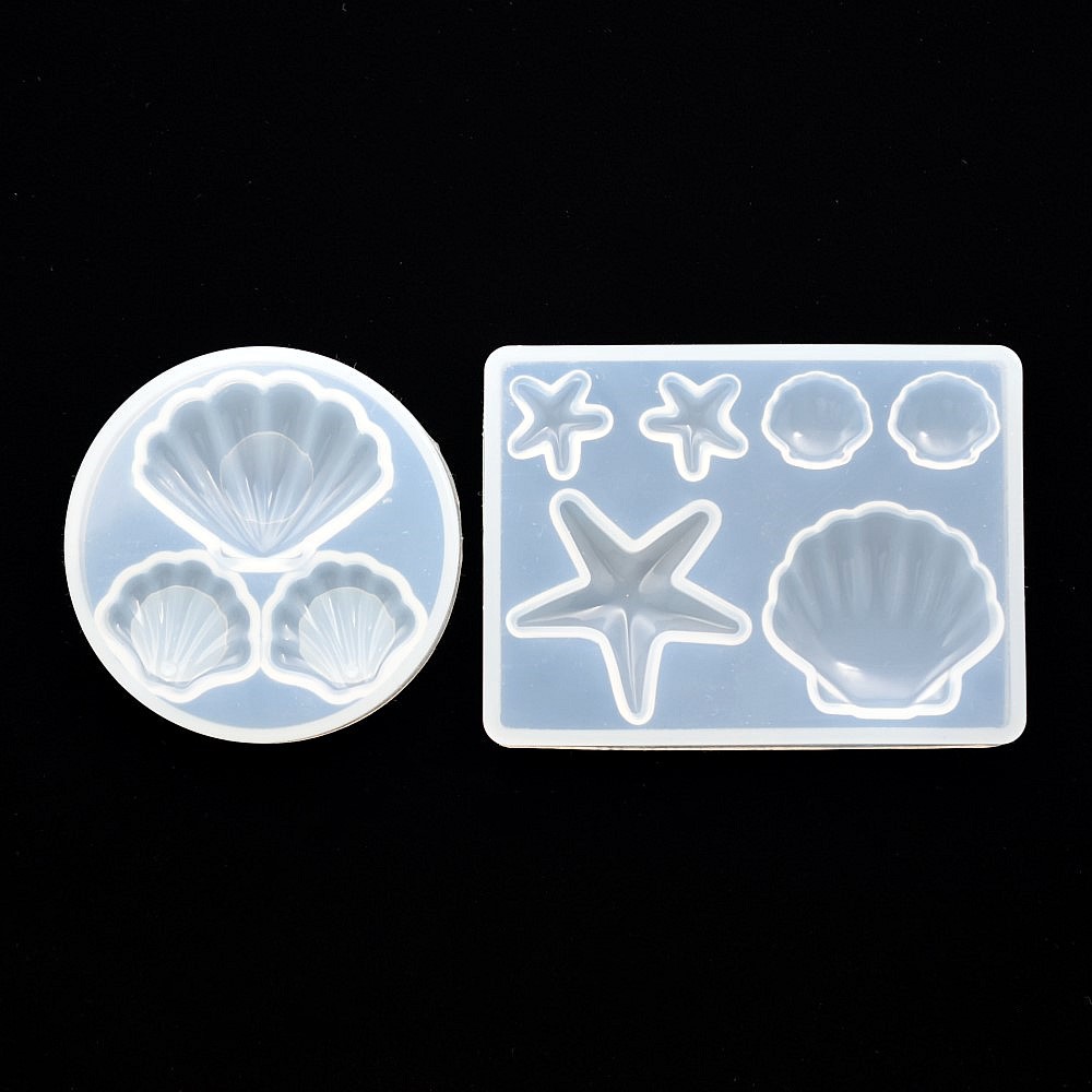 シリコンシェルモールド,ペンダント,レジンモールド,幾何学的 - Silicone Mold Ocean のレビューと価格