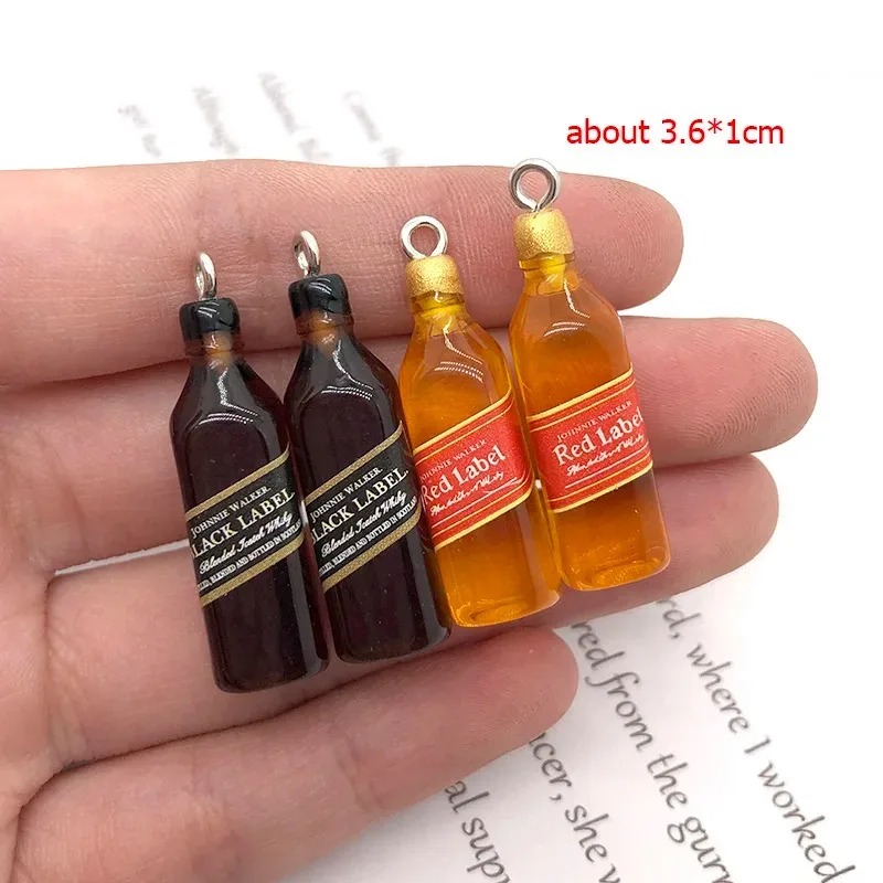 10 個小さなワインバーボトル樹脂チャーム DIY イヤリン - Resin Art Kits For Adults のレビューと価格