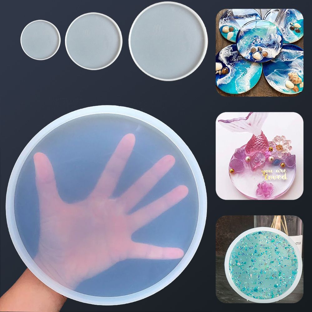 エポキシ樹脂製のシリコンモールド,透明な流体成形,ジュエリー - Resin Art Coasters のレビューと価格