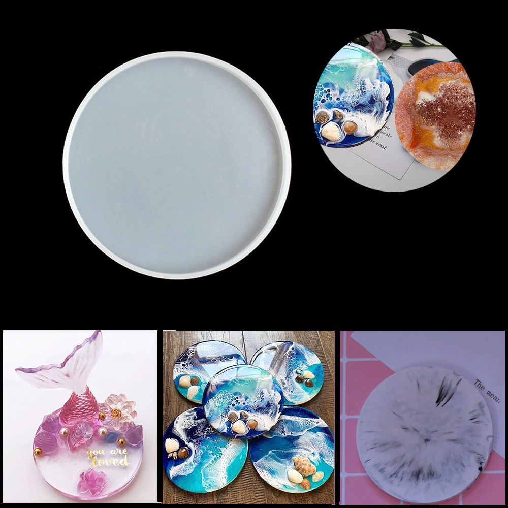 エポキシ樹脂製のシリコンモールド,透明な流体成形,ジュエリー - Resin Art Coasters のレビューと価格