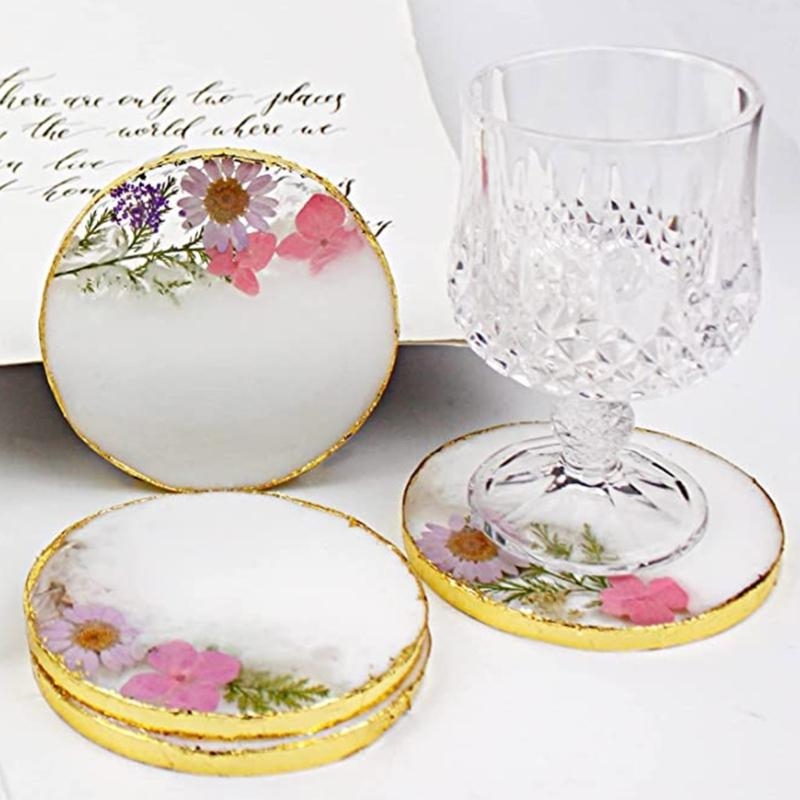 F92D 樹脂コースターモールド、エポキシ樹脂用ラウンドコー - Resin Art Coasters のレビューと価格
