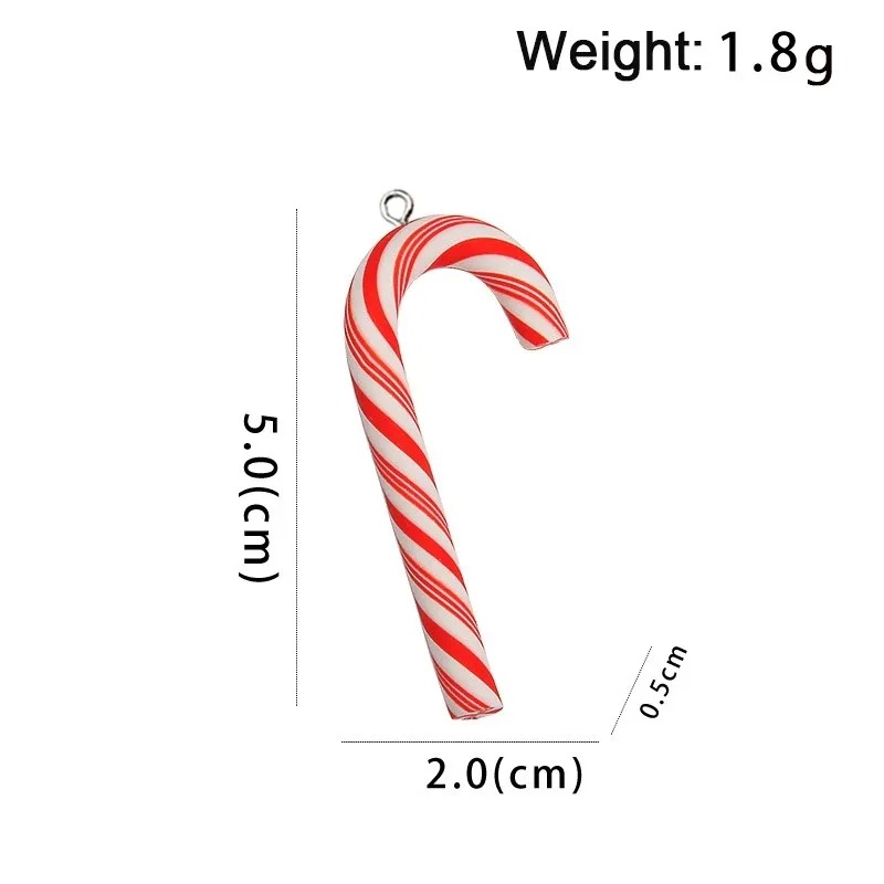 10個入り かわいい大型ポリマークレイ クリスマスキャンディ - Resin Art Kits For Adults のレビューと価格