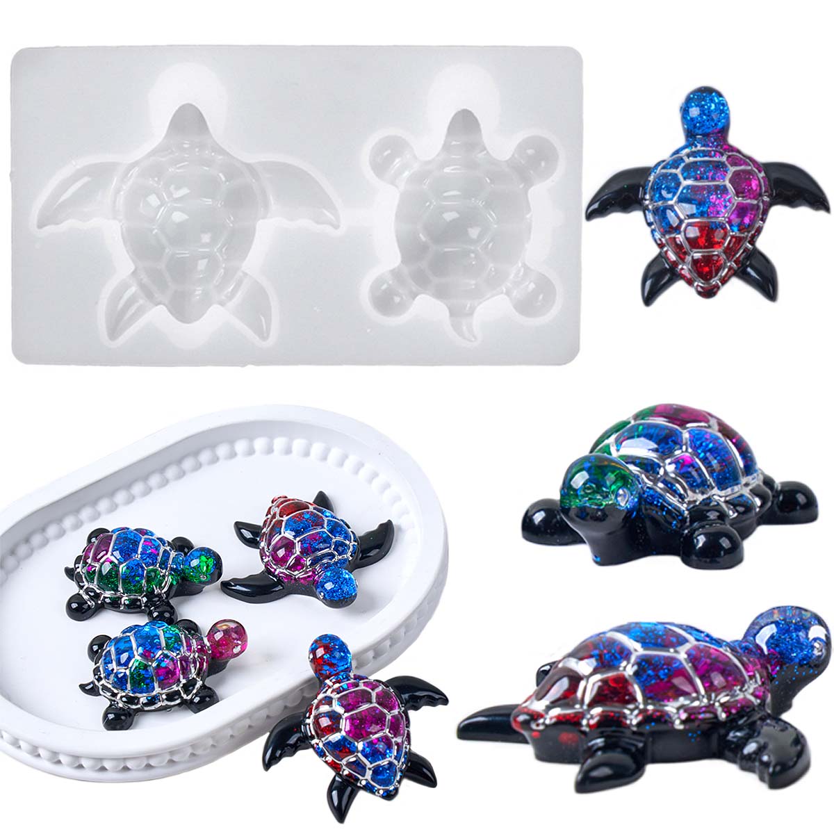 3D ウミガメキーホルダーシリコーン型 DIY 海洋テーマ動 - Silicone Mold Ocean のレビューと価格