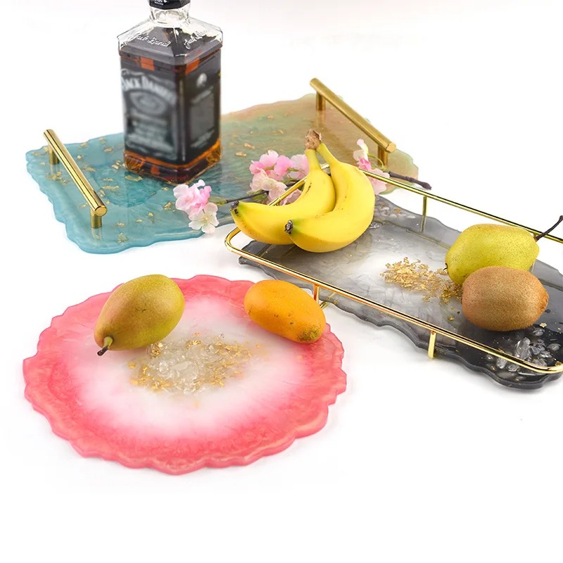 トレイエポキシ樹脂シリコンモールドDIY大型長方形ティープレ - Resin Art Coasters のレビューと価格