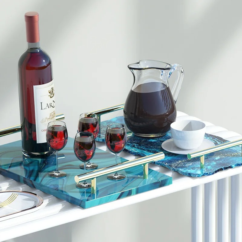 トレイエポキシ樹脂シリコンモールドDIY大型長方形ティープレ - Resin Art Coasters のレビューと価格