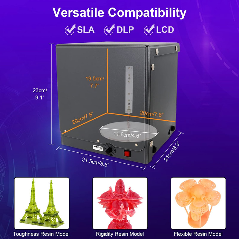 UVレジンライトボックス,電気360 ° ターンテーブル付き - Resin Art Machine のレビューと価格