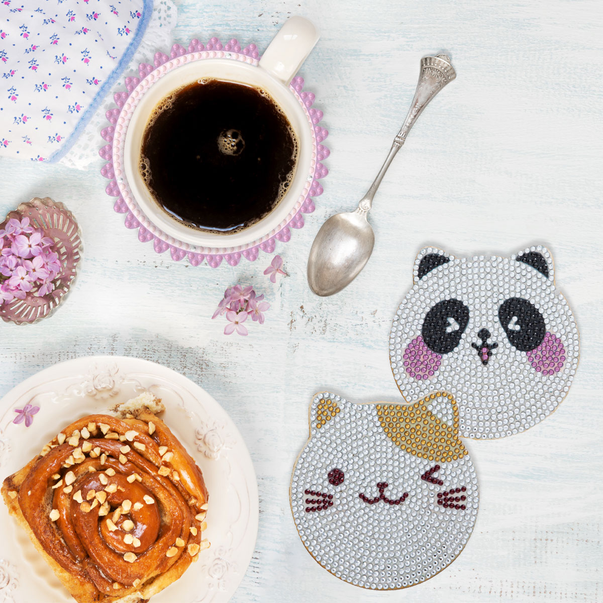 SDOYUNO ダイヤモンドペインティングコースターキット  - Resin Art Coasters のレビューと価格