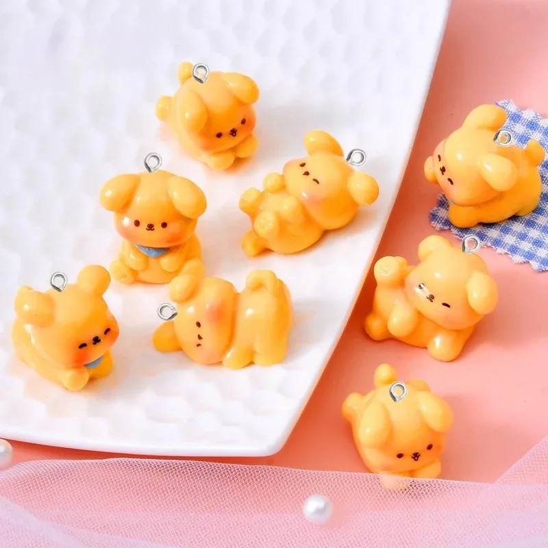 10 個かわいい漫画犬アクリル樹脂チャームミニペンダント D - Resin Art Kits For Adults のレビューと価格